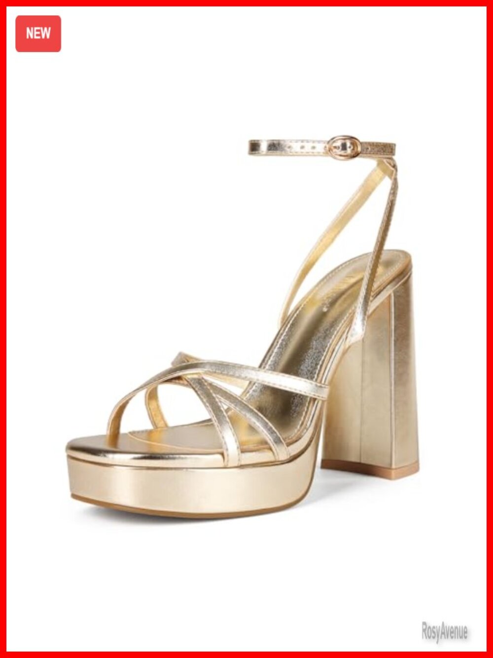 Platform Heels for Women Lace-Up Chunky High Heel Sandals